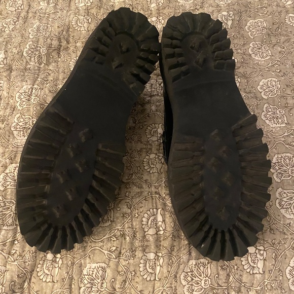 H&M Premium Selection Black Chunky Leather Loafers Womens Size 9 - Picture 6 of 7